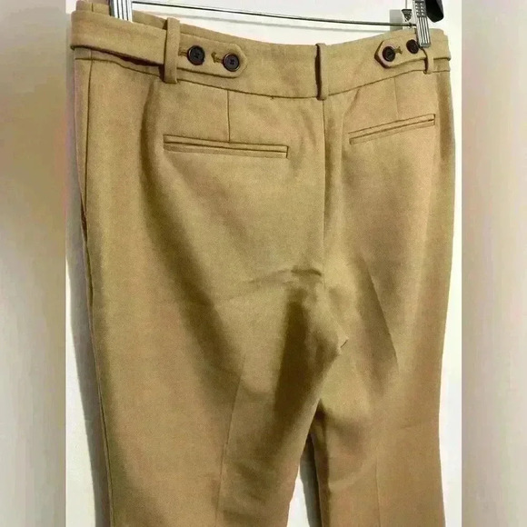 LOFT  Beige Flared Leg Career Office Business  Stretch Ladies Pants Size 6P - Picture 6 of 6